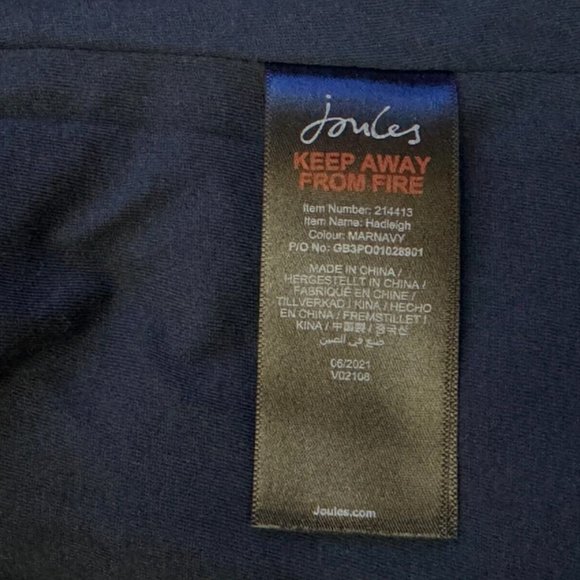 Joules Hadleigh Fleece Jacket Women 6 NWT Navy Full Zip Lined Zipper‎ Pocket - Picture 13 of 16